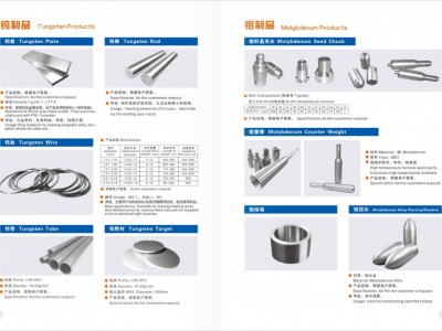 丰联科 钨钼靶材 钼舟 钼螺钉 钨钼金属深加工产品图2
