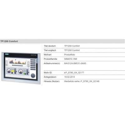 供应全新原装西门子6AV2124-0MC01-0AX0 SIMATIC HMI TP1200精智版12寸触摸屏图2