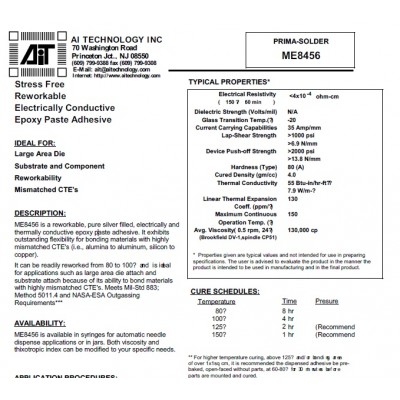 美国AiT柔性单组份环氧导电银胶芯片粘接银胶ME8456图2