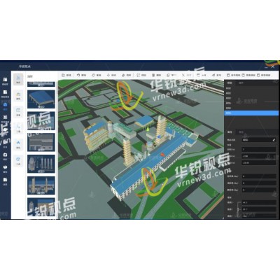 数字孪生编辑软件，3d数据可视化开发平台，深圳华锐视点图2