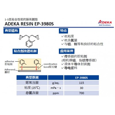 艾迪科高粘合性环氧树脂EP-4088S EP-4088H EP-4088L EP-3980S EP-49-23图2