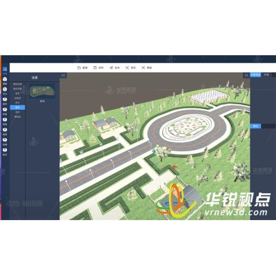 零代码vr场景环境编辑器，虚拟现实内容发布中心，深圳华锐视点图3