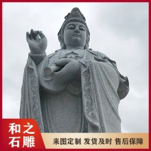 石雕三十三观音佛像 青石关公韦陀菩萨 寺庙石雕观音像佛像汉白玉惠安