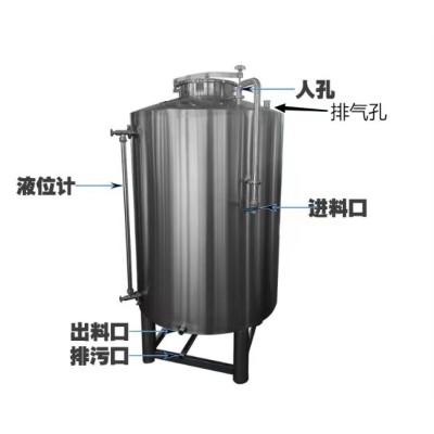 滨州市炫碟食用油储存罐不锈钢储油罐品质过硬诚信经营源头工厂注重品质图1