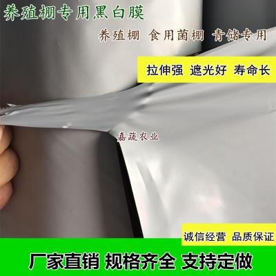 养殖棚黑白膜 养殖食用菌青储遮光膜 遮雨膜图2