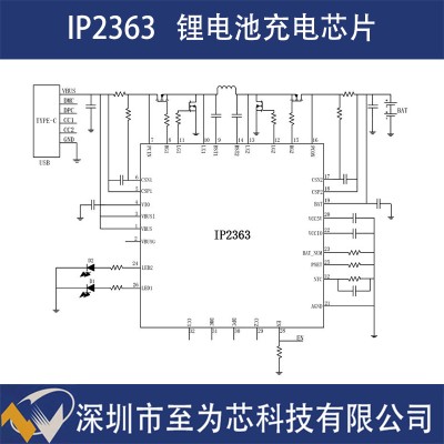 IP2363英集芯 QFN32 锂电池充电芯片 同步升降压 pd3.0快充输入图2