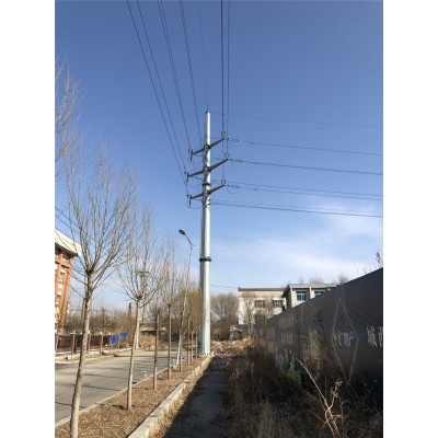 杭工电力钢杆10-220kv 钢管杆 电力钢管塔 生产厂家图1