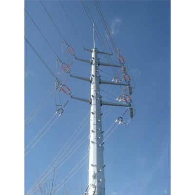 杭工电力钢杆10-220kv 钢管杆 电力钢管塔 生产厂家图2