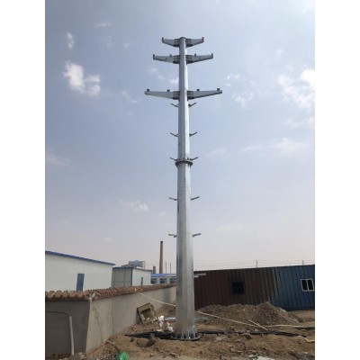 杭工电力钢杆10-220kv 钢管杆 电力钢管塔 生产厂家图2