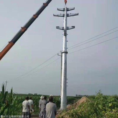 杭工电力钢杆10kv 电力钢管杆 电力钢管塔 地脚螺栓图2