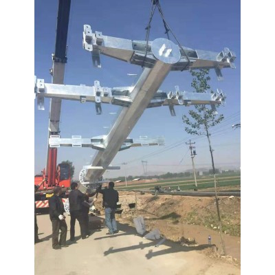 杭工电力钢杆10kv 电力钢管杆 电力钢管塔 生产厂家图2