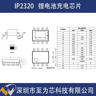 IP2320英集芯双节串联锂电池/锂离子电池充电芯片5V输入功率MOS图2