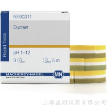 Duotest pH 1-12 两个指标区pH测试纸 MN 90311