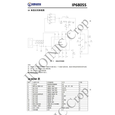 英集芯IP6805S极简BOM无线充电发射端控制SOC芯片5W输出功率图4